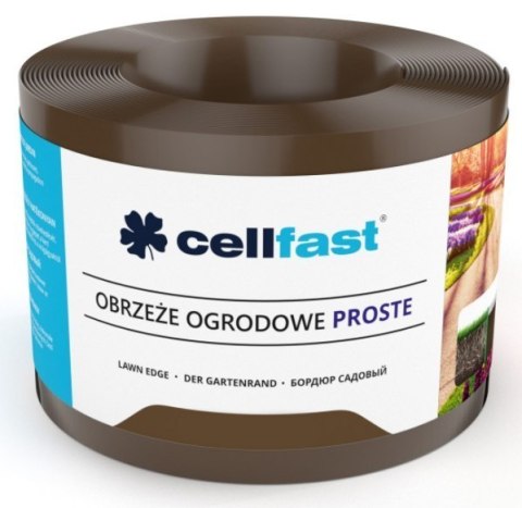 Obrzeże Płaskie CELL 10cm/dł 9m Brąz