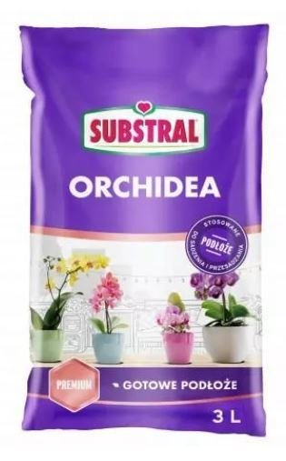 Podłoże Substral SS Orchidea 3L Fioletowe /14/