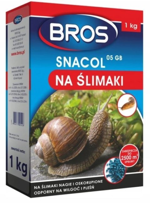 Snacol 5 GB Granulat na Ślimaki 1kg BROS (R)