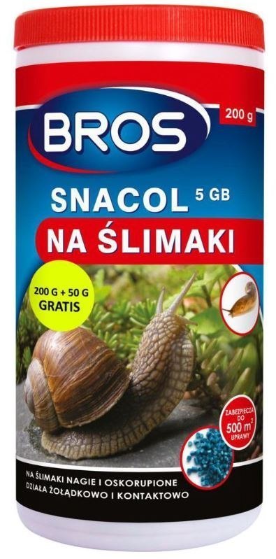 Snacol 5 GB Granulat na Ślimaki 200g BROS (R)