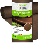 Agrowłóknina Brązowa 50g/m² UV 0,8m x 100mb