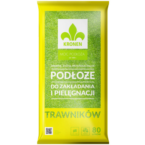 Podłoże KRONEN Ziemia Do Zakl.Trawników 80L /18/